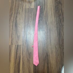 The Tie Bar Salmon Pink Necktie 100% Cotton
